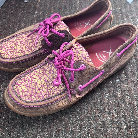 Twisted X Women’s Boat Shoe Driving Moc - Picture 2 of 2